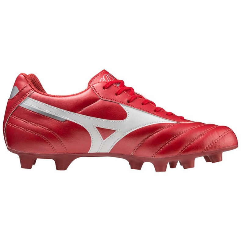 Mizuno Morelia Ii Club Md M P1GA221660 futballcipő piros narancs és vörös 1