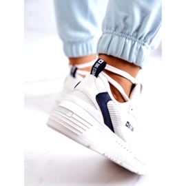 Divatos tornacipő sportcipő Big Star JJ274596 fehér sötétkék 2