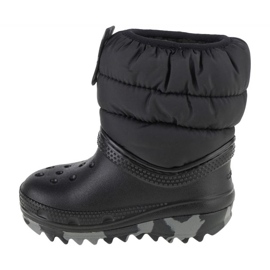 Crocs Classic Neo Puff Boot Toddler 207683-001 cipő fekete 1