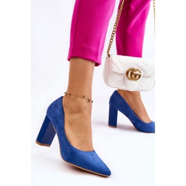 PS1 Kék Estellia Suede magassarkú pumpák 2 PS1 Kék Estellia Suede magassarkú pumpák 2