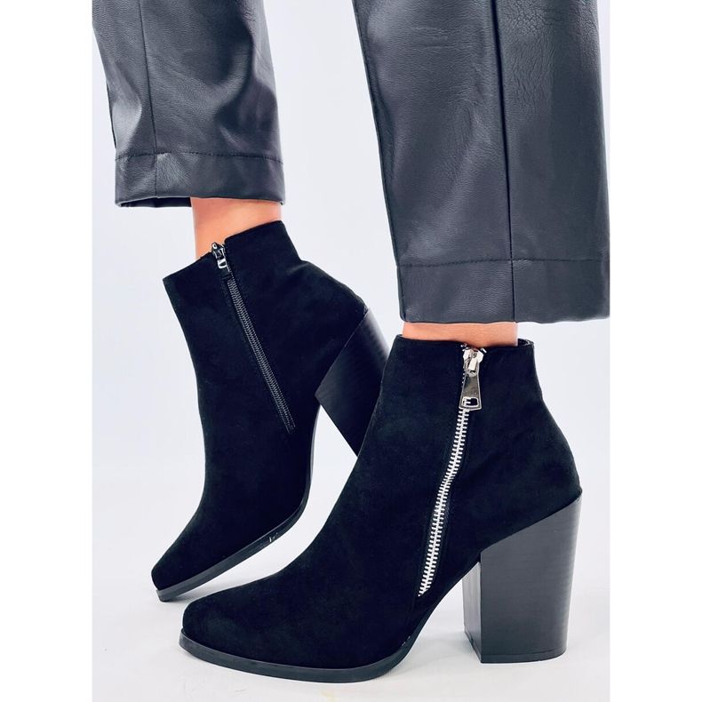 Tégla csizma széles sarokkal TX-1873 Orange piros 2