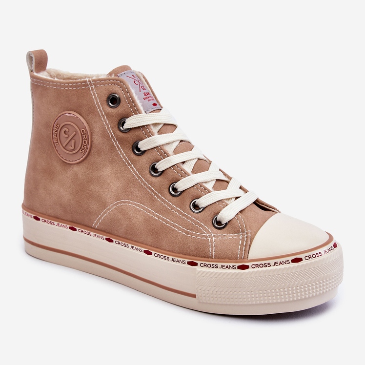 Cross Jeans Női High Cross farmer KK2R4045C Bézs tornacipő 1