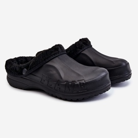 PM2 Férfi meleg Crocs Slides Black Calmo fekete 2