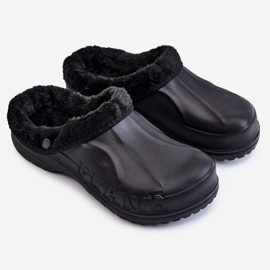 PM2 Férfi meleg Crocs Slides Black Calmo fekete 1