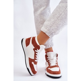 BM High Női Sportcipő Cipők Fehér Camel Rumor barna 2