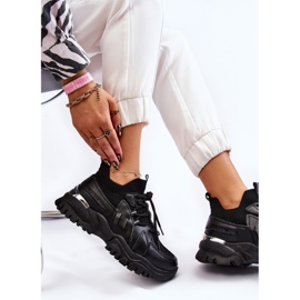 BM Női zokni bebújós sportcipő Fekete Berna 2