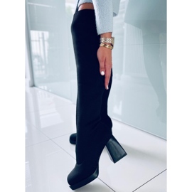 PA1 A márka magas sarkú csizmái Hilary Black fekete 2