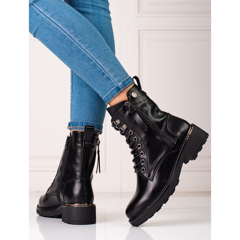 Shelovet fűzős női táskák fekete 1