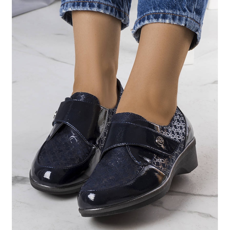 BM Drancy sötétkék brogues 1