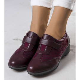 BM Maroon brogues az Ettestől piros 1