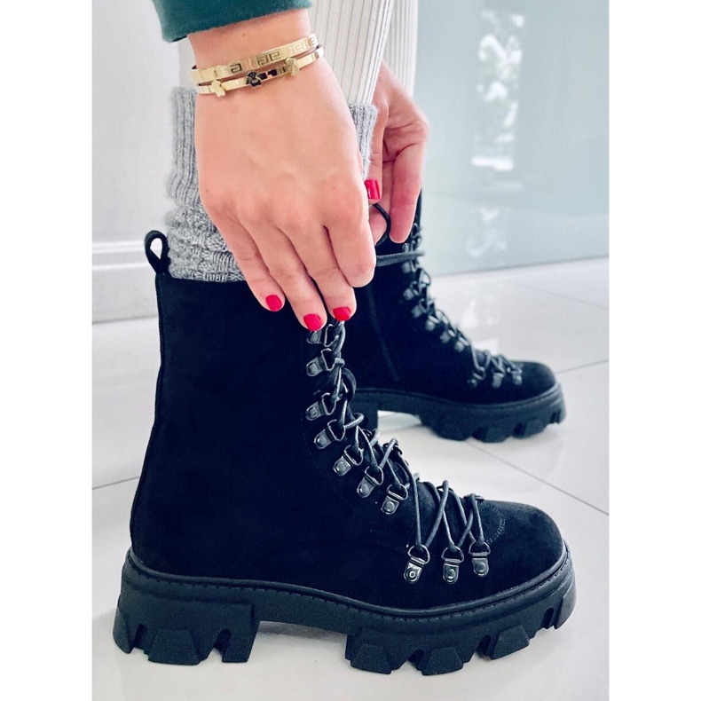 BM Conor Fekete fűzős munkáscsizma 1