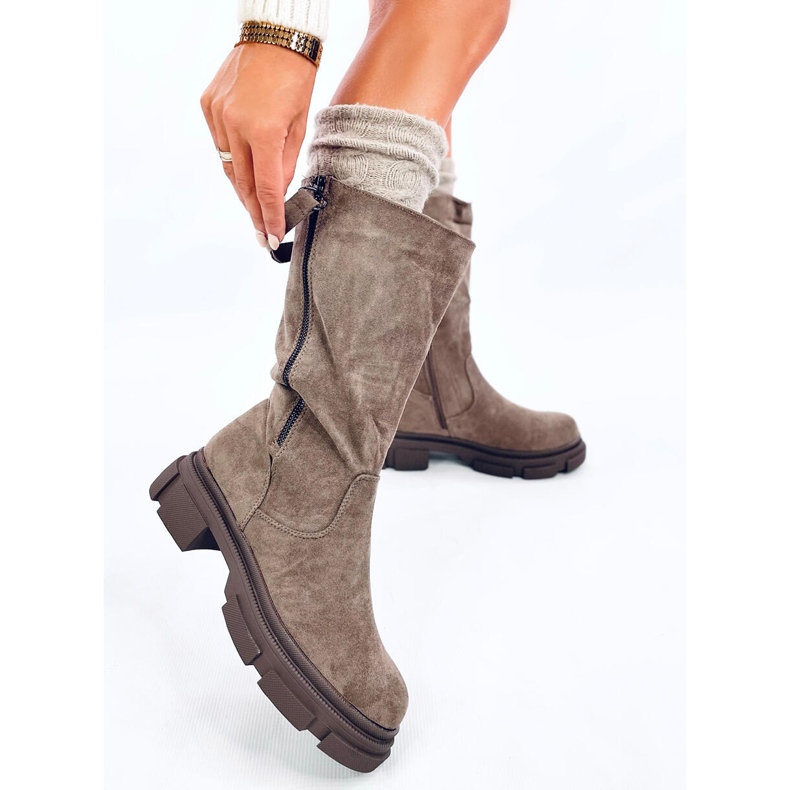 Női Flat Slade Khaki csizma bézs 2 Női Flat Slade Khaki csizma bézs 2