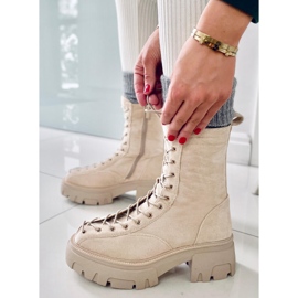 BM Wayne Beige női fűzős csizma bézs 1 BM Wayne Beige női fűzős csizma bézs 1