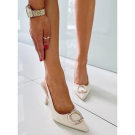 BM Nyitott sarkú pumpák a Constance Beige márkától bézs 1 BM Nyitott sarkú pumpák a Constance Beige márkától bézs 1