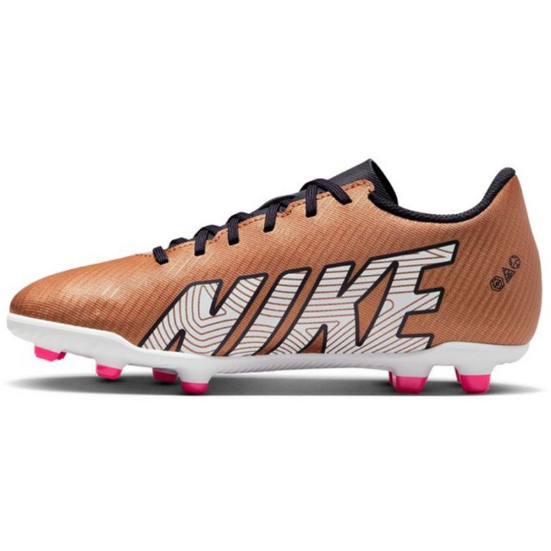 Nike Mercurial Vapor 15 Club Qatar FG/MG Jr DR6048 810 futballcipő barna aranysárga 1