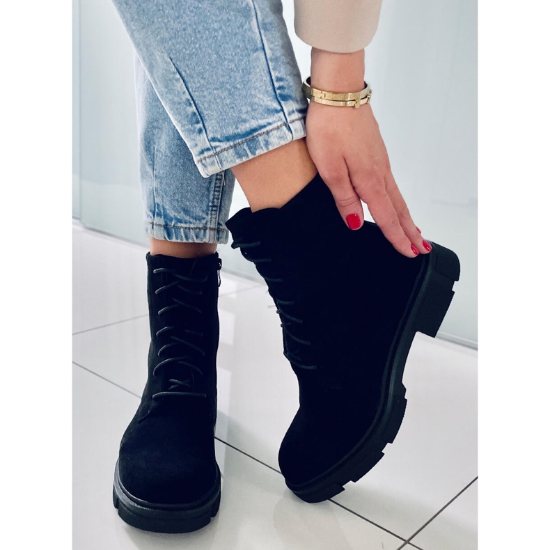 PA1 Zoe Black fűzős munkások fekete 1