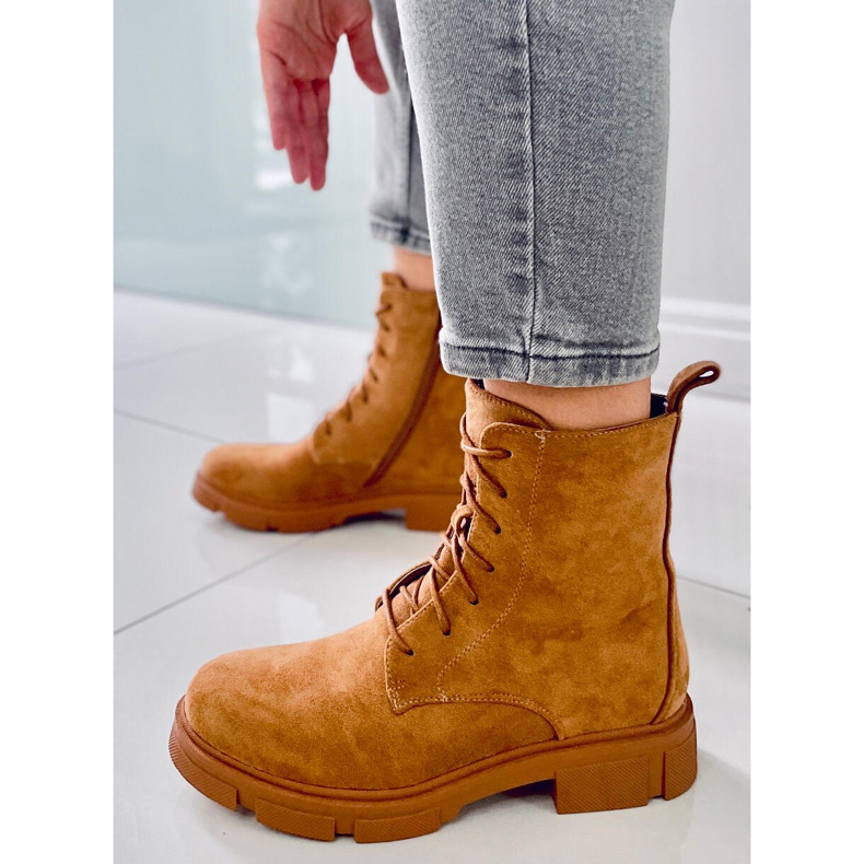 PA1 Zoe Camel fűzős munkások bézs 1