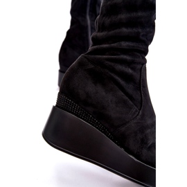 BM Női Wedge Comb Magas Csizma Fekete Elori 3 BM Női Wedge Comb Magas Csizma Fekete Elori 3