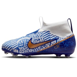 Nike Zoom Mercurial Superfly 9 Academy CR7 FG/MG Jr DQ5324 182 futballcipő kék kék 1