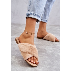 PA1 Női lapossarkú, meztelen Lussie szőrmével bézs 2