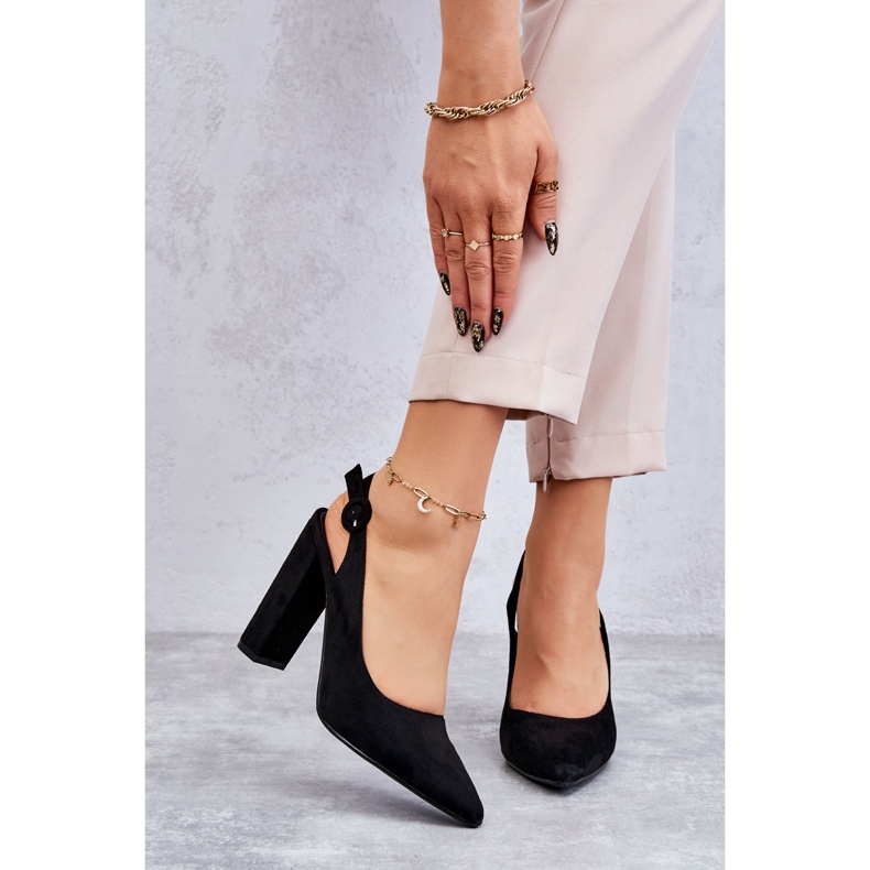 PA1 Magas sarkú pumpák fekete Alanza 1