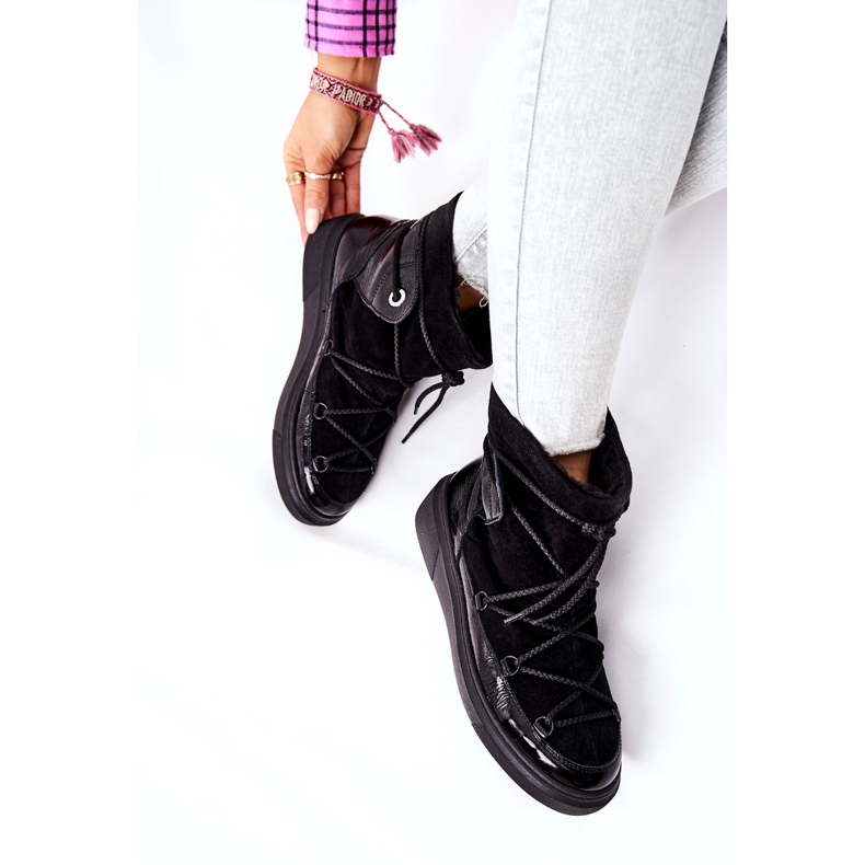 FILIPCZYK Szigetelt velúr csizmák hócsizma fekete 2