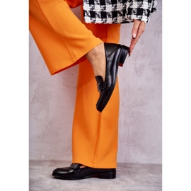 Vinceza Divatos bőr naplopók, fekete trine 2