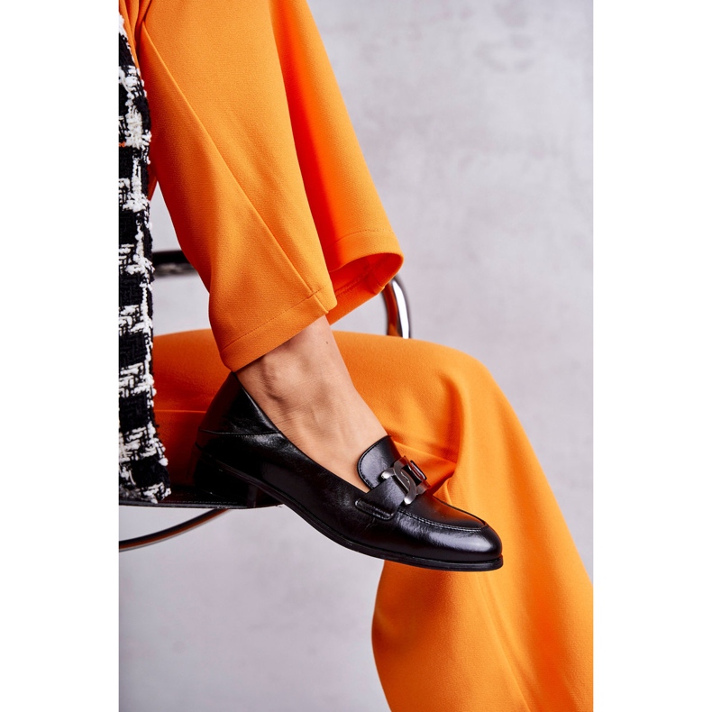 Vinceza Divatos bőr naplopók, fekete trine 4