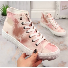 Bézs Big Star női boka tornacipő LL274048 1