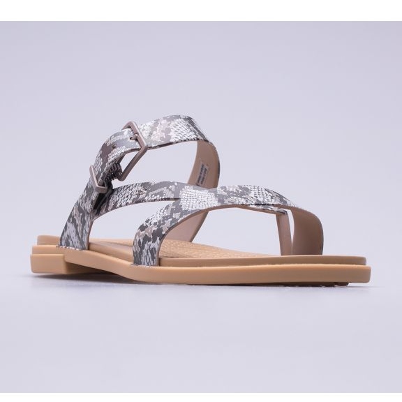 Crocs Tulum Toe Post Sandal W 206108-15W bézs barna 1
