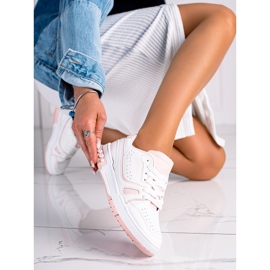 SHELOVET Divatos sportcipő fehér 1