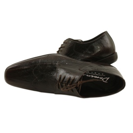 Férfi hivatalos cipő 1063 barna domeno 4