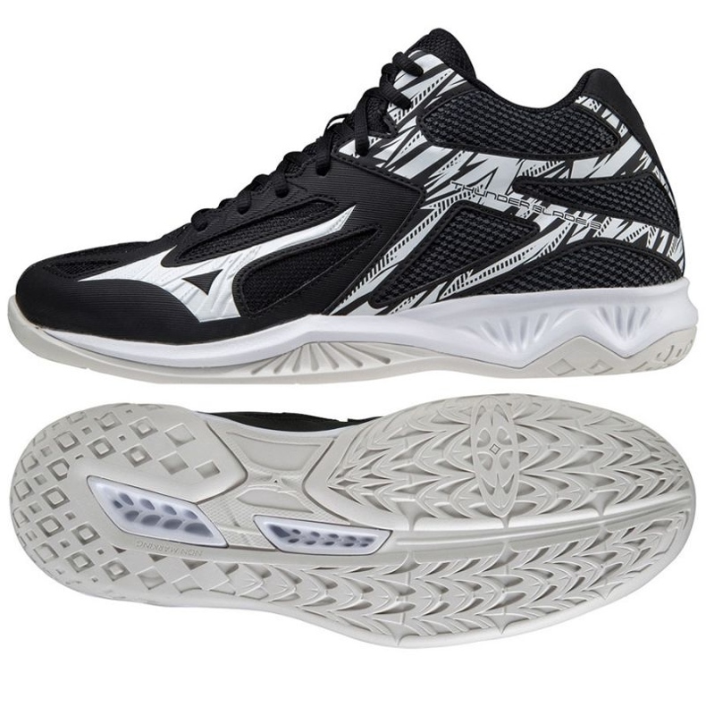 Mizuno Thunder Blade 3 Mid M V1GA217502 röplabda cipő fekete fekete 1