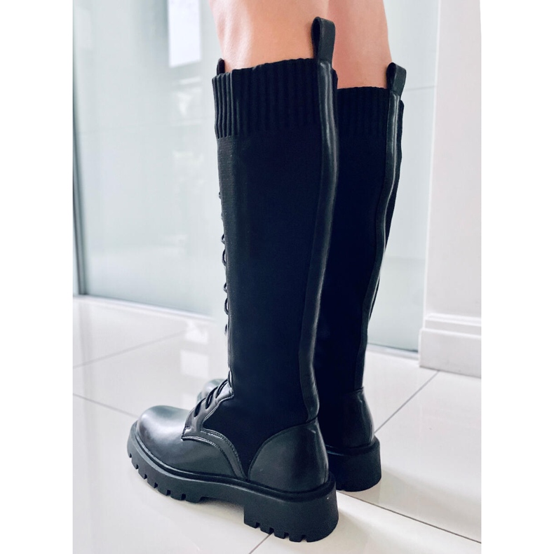 PA1 Munkacipők rugalmas felsőrésszel Barton Black fekete 1