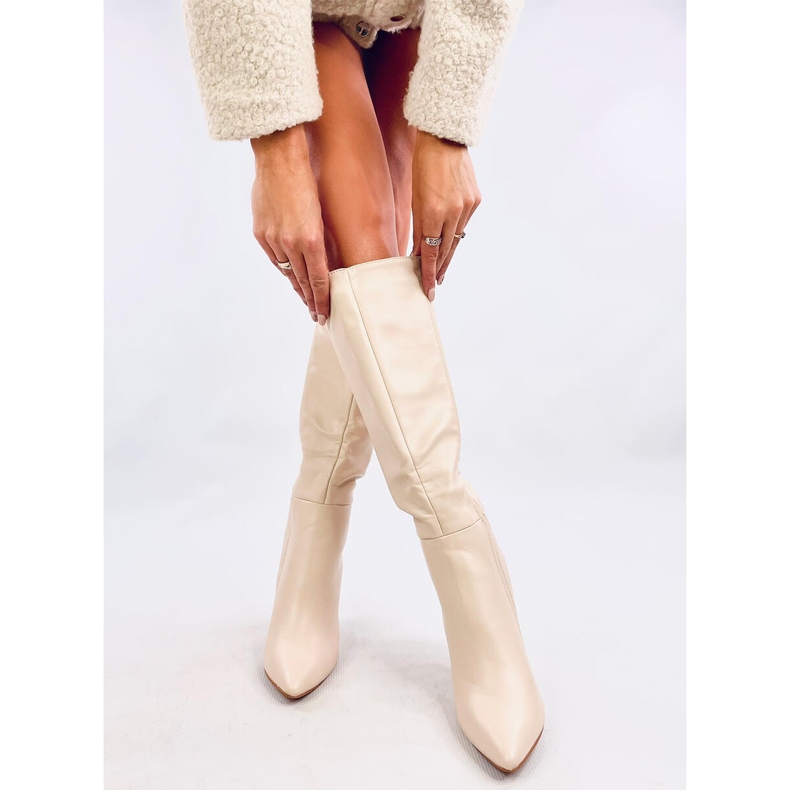 Klasszikus Tiffany Beige magassarkú bézs 1