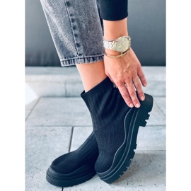 PA1 Silva BLACK + BLACK bokazoknis cipő fekete 2