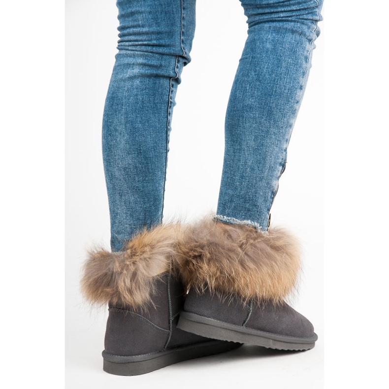 Coco Perla Bőr Mukluki szürke 2