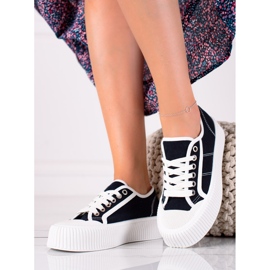 SHELOVET Cipők Egy Széles Platformon fekete 2