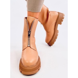 Laura Camel katonai csizma bézs 2