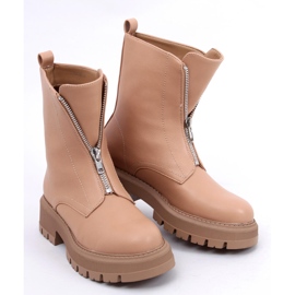Laura Camel katonai csizma bézs 1
