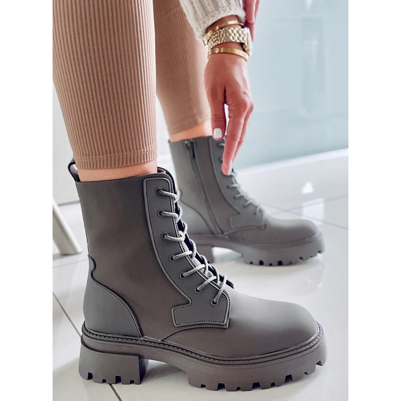 PA1 Tamar Green fűzős csizma zöld 2 PA1 Tamar Green fűzős csizma zöld 2