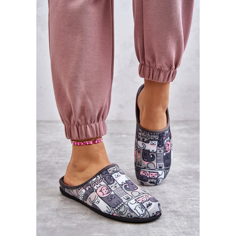 BEFADO S.A. Papucs Befado Kotki 155D208 Szürke 1