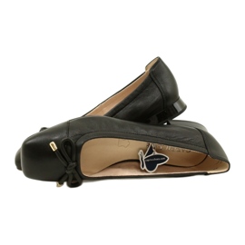 Caprice balerina női cipő masnival 9-22104-20 040 Fekete 4