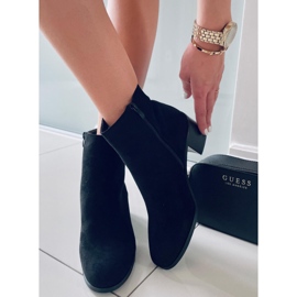 BM Klasszikus velúr csizma Natina Black fekete 1