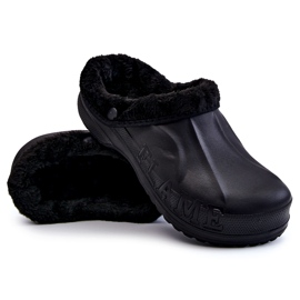 PM2 Férfi meleg Crocs Slides Black Calmo fekete 3