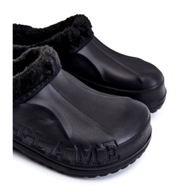 PM2 Férfi meleg Crocs Slides Black Calmo fekete 2