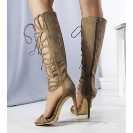 Julio zöld szandál dekoratív felsőrésszel 1 Julio zöld szandál dekoratív felsőrésszel 1