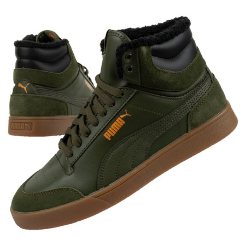 Puma Shuffle Mid téli cipő 387609 02 zöld 1