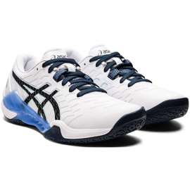 Asics Blast Ff 2 W 1072A046 103 kézilabda cipő fehér fehér 1