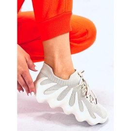 BM Eaton Beige zoknis edzőcipő bézs 2